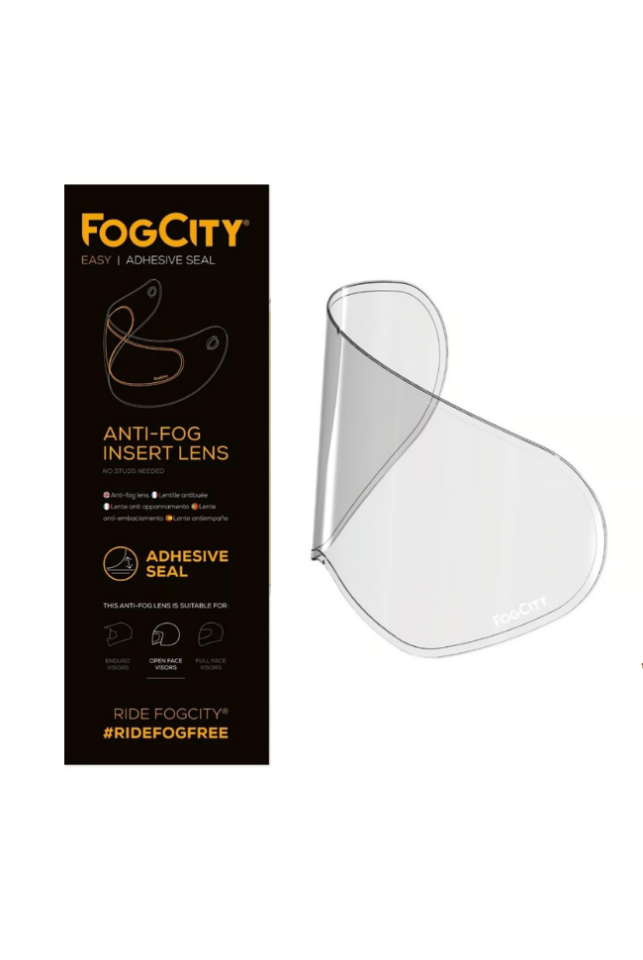 Fog City Easy Enduro Kask Standart Buğu Önleyici Şeffaf Cam FC003