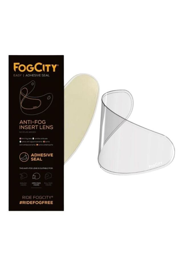 Fog City Easy Açık Kask Standart Buğu Önleyici Şeffaf Cam FC004