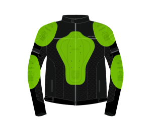 Scudo Vivaldi 4 Mevsim Kadın Motosiklet Montu - Siyah/Siyah