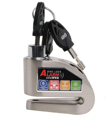 Armor 606MVA 6mm 120 Desibel Alarmlı Disk Kilidi Gri