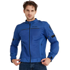 Scudo Milano Mavi Yazlık Fileli Erkek Motosiklet Montu