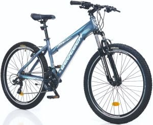 Geotech Mode 26 Econ 4 26 Jant 21 Vites Dağ Bisikleti - Gri/Turkuaz - 41 cm