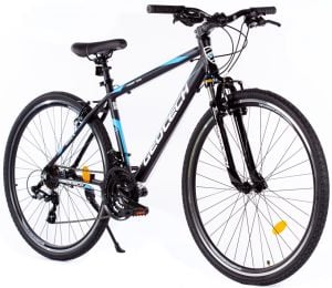 Geotech Trip 28 Econ 3 28 Jant 21 Vites Şehir Tur Bisikleti - Siyah/Mavi - 46 cm