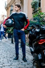 Scudo Santiago Kırmızı Yazlık Fileli Erkek Motosiklet Montu