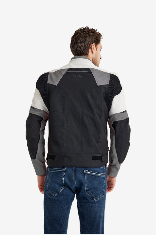 Scudo Santiago Antrasit Yazlık Fileli Erkek Motosiklet Montu XL
