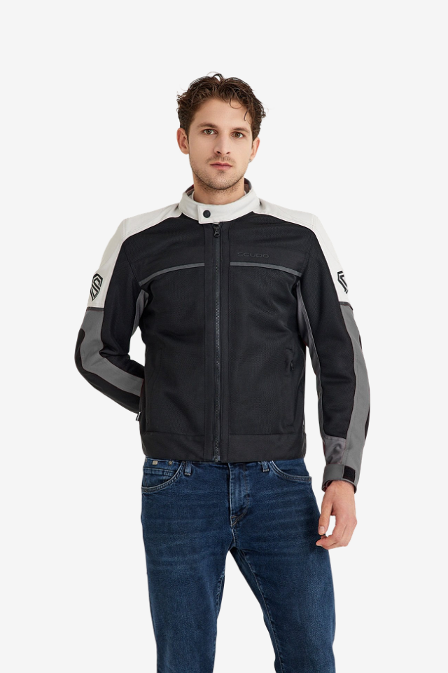 Scudo Santiago Antrasit Yazlık Fileli Erkek Motosiklet Montu XL