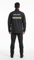 Scudo Londra Siyah Alt Üst Takım Motosiklet Yağmurluğu