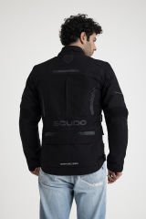 Scudo Alaska Cordura Siyah Kışlık Erkek Motosiklet Ceketi - 4XL