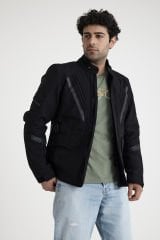 Scudo Alaska Cordura Siyah Kışlık Erkek Motosiklet Ceketi - 4XL