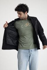Scudo Alaska Cordura Siyah Kışlık Erkek Motosiklet Montu
