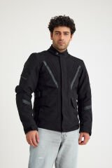 Scudo Alaska Cordura Siyah Kışlık Erkek Motosiklet Montu 2XL