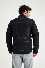 Scudo Alaska Cordura Siyah Kışlık Erkek Motosiklet Montu 2XL