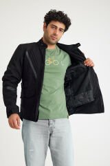 Scudo Alaska Cordura Siyah Kışlık Erkek Motosiklet Montu 2XL