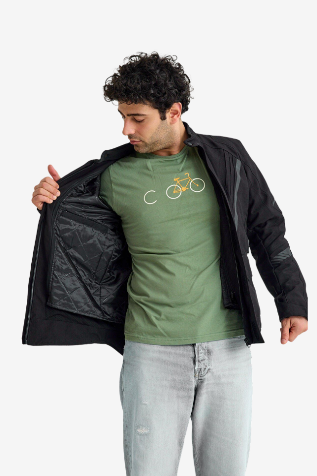 Scudo Alaska Cordura Siyah Kışlık Erkek Motosiklet Montu 2XL