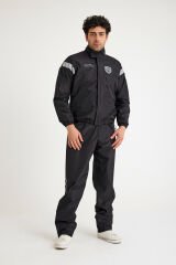 Scudo Peru Siyah Alt Üst Motosiklet Yağmurluğu