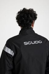 Scudo Peru Siyah Üst Motosiklet Yağmurluğu - S