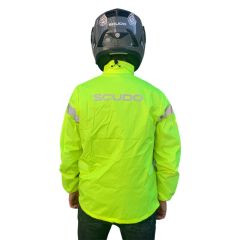 Scudo Peru Sarı Üst Motosiklet Yağmurluğu 2XL