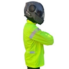 Scudo Peru Sarı Üst Motosiklet Yağmurluğu 3XL