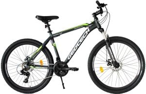 Geotech Mode 26 Econ 3 26 Jant 24 Vites Dağ Bisikleti - Gri/Yeşil - 46 cm