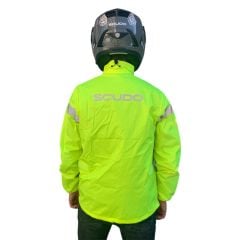 Scudo Peru Sarı Üst Motosiklet Yağmurluğu