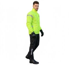 Scudo Peru Sarı Üst Motosiklet Yağmurluğu 5XL