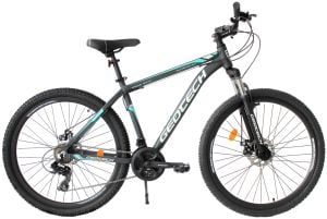 Geotech Mode 27,5 Econ 2 27.5 Jant 24 Vites Dağ Bisikleti - Gri/Turkuaz - 46 cm