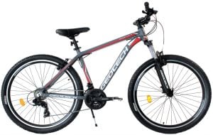 Geotech Mode 27,5 Econ 3 27.5 Jant 21 Vites Dağ Bisikleti Gri/Kırmızı - 46 cm