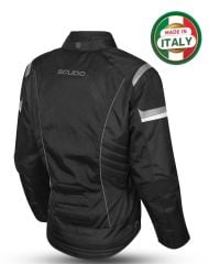 Scudo Lisbon 4 Mevsim Kadın Motosiklet Montu Siyah/Gri