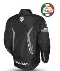 Scudo Roma 4 Mevsim Erkek Motosiklet Ceketi Siyah/Gri - L