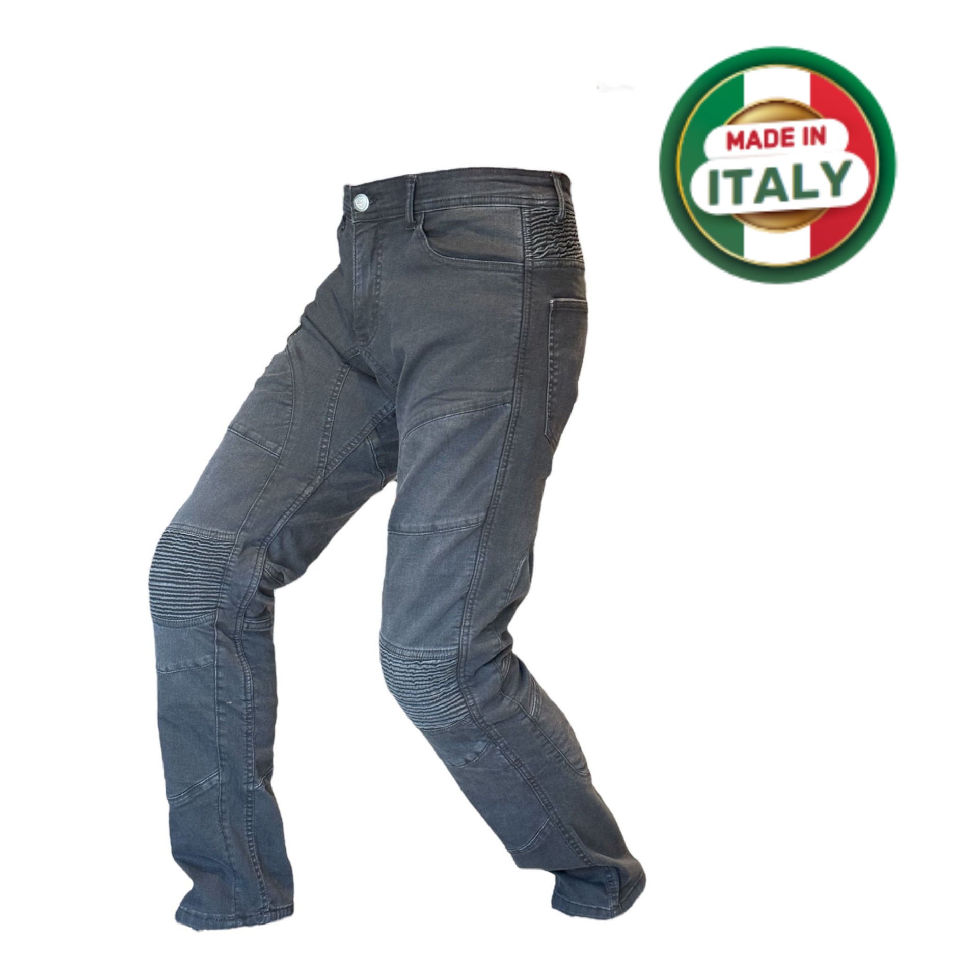 Scudo Dublin 2 Kevlar Motosiklet Kot Pantolonu 32/32 Siyah