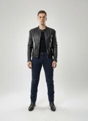 Scudo Dublin 2 Kevlar Motosiklet Kot Pantolonu Mavi