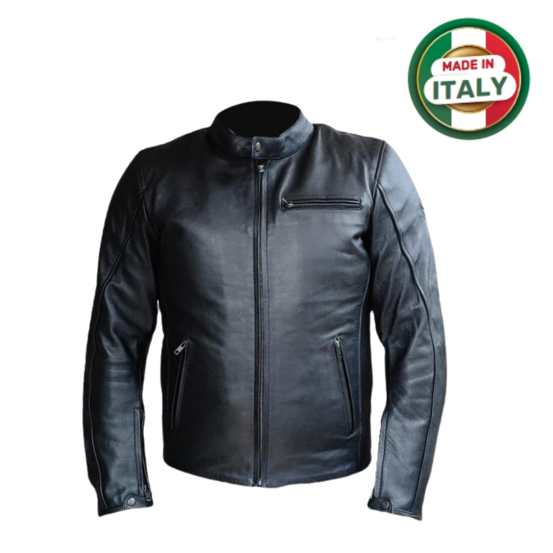 Scudo Teksas Hakiki Deri Erkek Motosiklet Ceketi - 2XL
