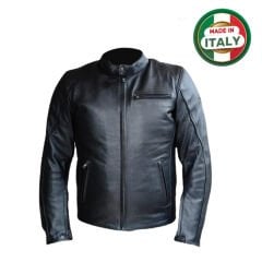 Scudo Teksas Hakiki Deri Erkek Motosiklet Montu