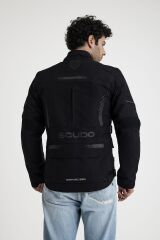 Scudo Alaska Oxford Siyah Kışlık Erkek Motosiklet Ceketi - L